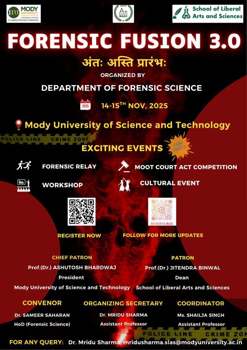 Official Forensic Fusion 3.0 flyer